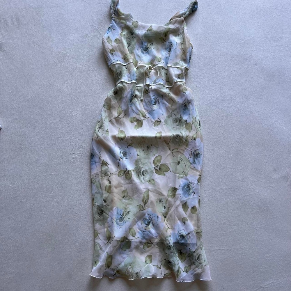 Fairy Flowy Feminine Romantic Coquette Sheer Garden Y2k Dress Meghan Matthews